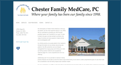 Desktop Screenshot of chesterfamilymedcare.com